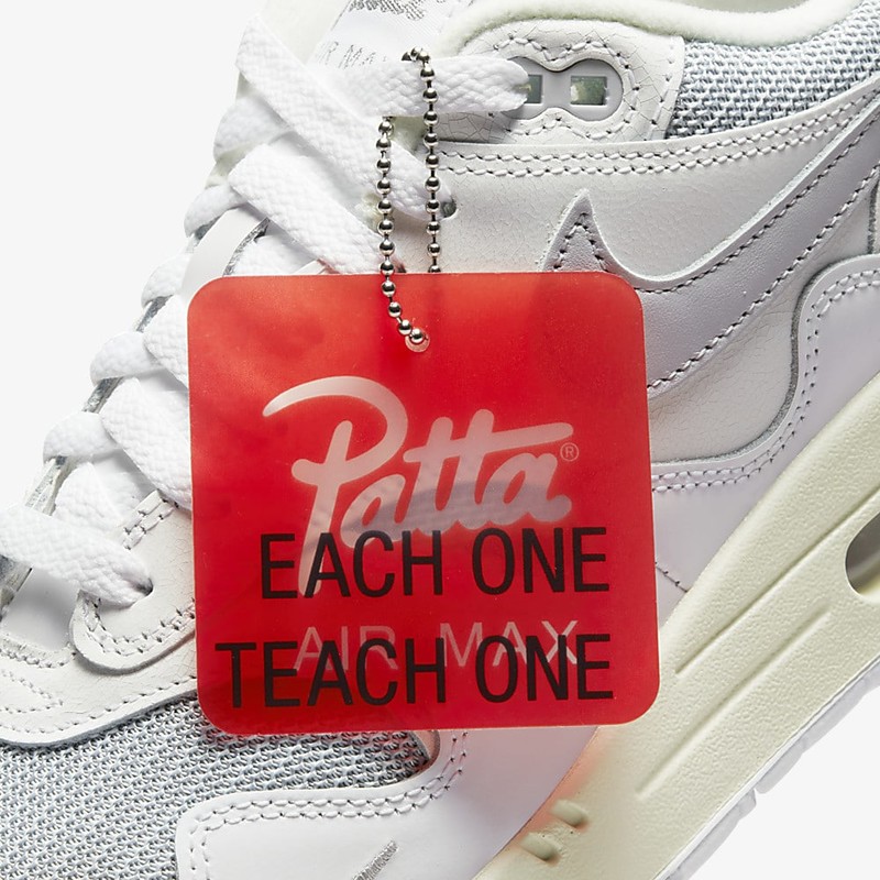 patta x nike air max 1 white